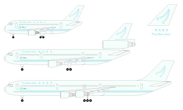信风航空部分机队展示