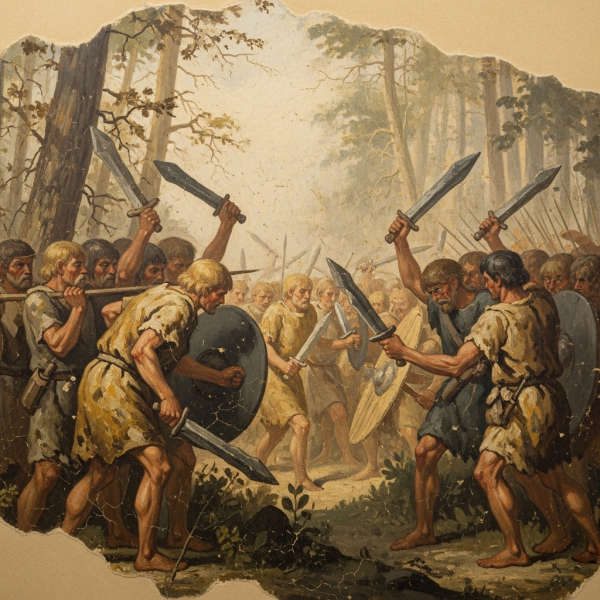 文件:拉玛哈维战役油画，两方激战.png