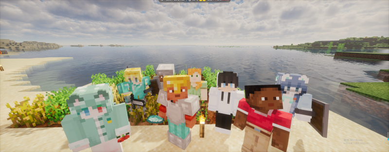 文件:Blockland的部分成员们在联机Minecraft.png